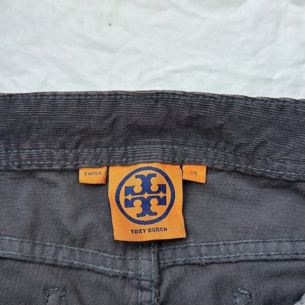Tory Burch Corduroy Skinny Low Rise Pants